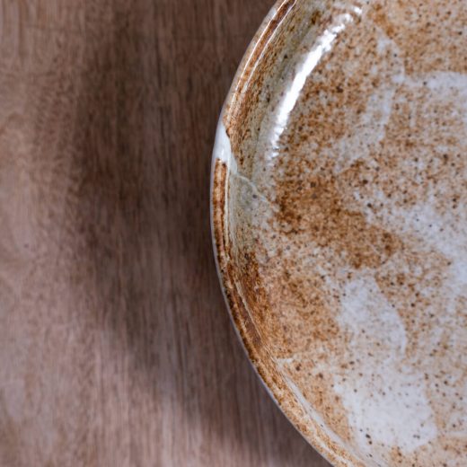 雪志野7寸パスタ皿 -器市-