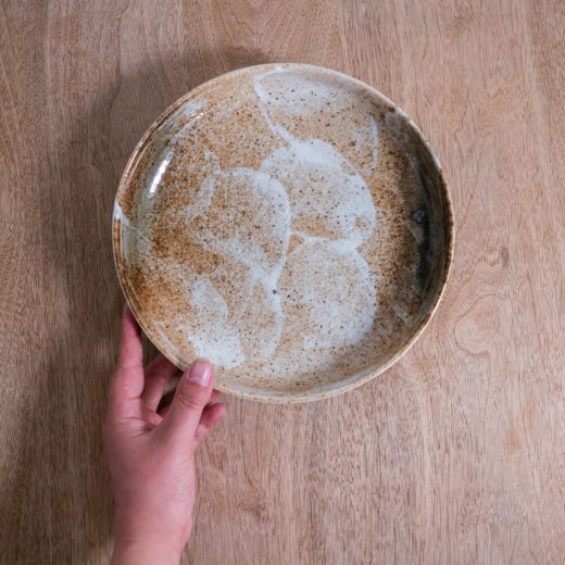 雪志野7寸パスタ皿 -器市-