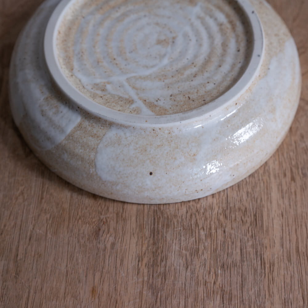 雪志野7寸パスタ皿 -器市-