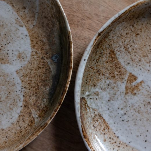 雪志野7寸パスタ皿 -器市-