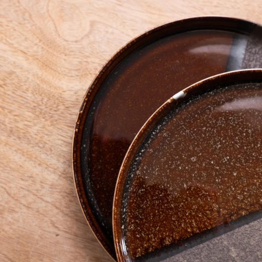 【WEB限定】twin 茶 切立7寸皿 -器市-