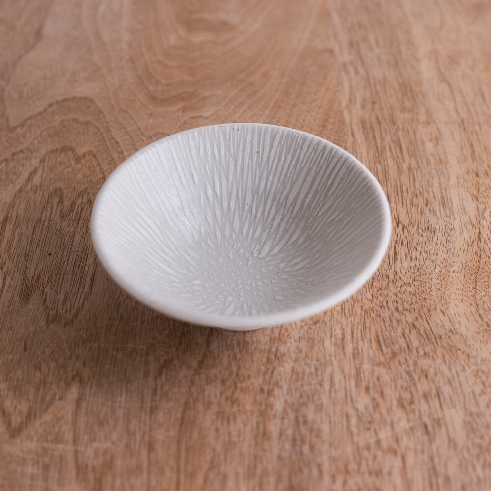 【WEB限定】KIZAMI 白 輪二重3.5深鉢 -器市-