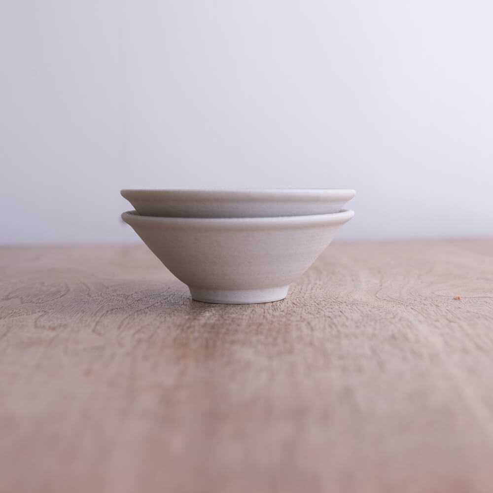 【WEB限定】KIZAMI 白 輪二重3.5深鉢 -器市-