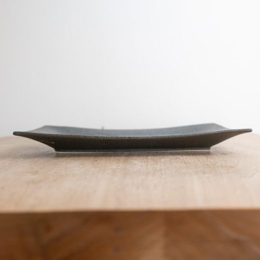 【WEB限定】悠々黒鉄 手引き長角尺一皿 -器市-