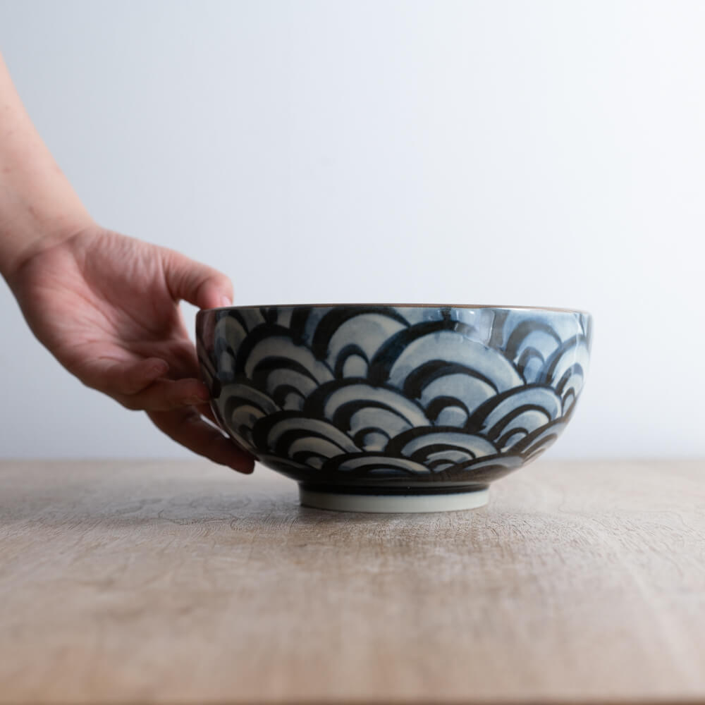 【WEB限定】益子 波 6.5うどん丼 -器市-