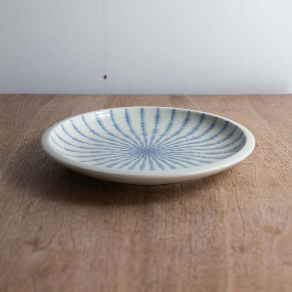 【WEB限定】Focus 白 括り手8寸皿 -器市-