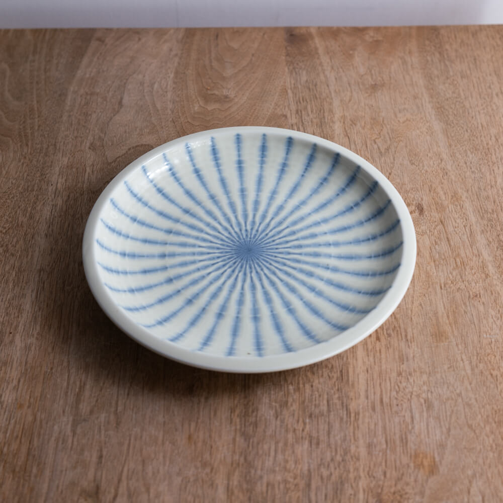 【WEB限定】Focus 白 括り手8寸皿 -器市-