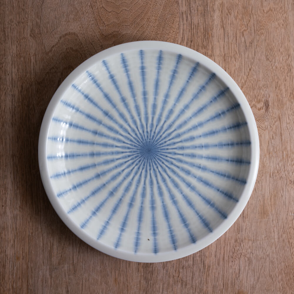 【WEB限定】Focus 白 括り手8寸皿 -器市-