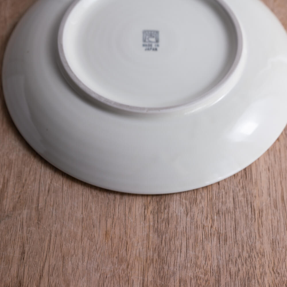 【WEB限定】Focus 白 括り手8寸皿 -器市-