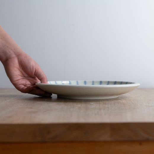 【WEB限定】Focus 白 括り手8寸皿 -器市-