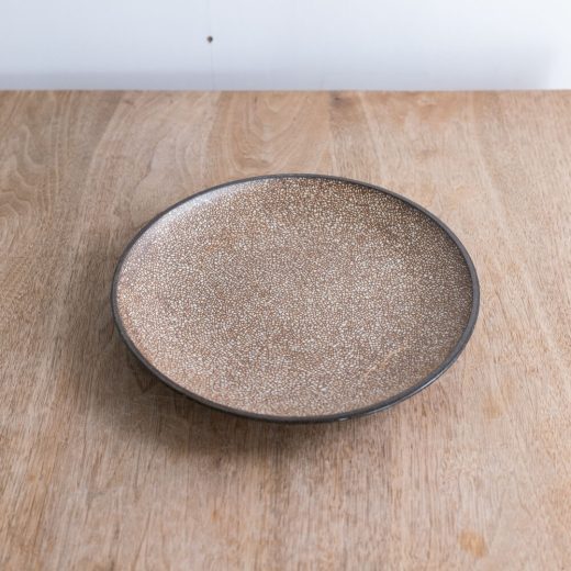 【WEB限定】金彩かいらぎ 丸8寸皿 -器市-