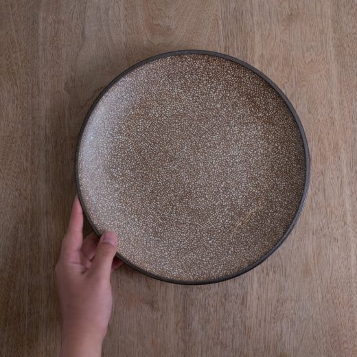 【WEB限定】金彩かいらぎ 丸8寸皿 -器市-