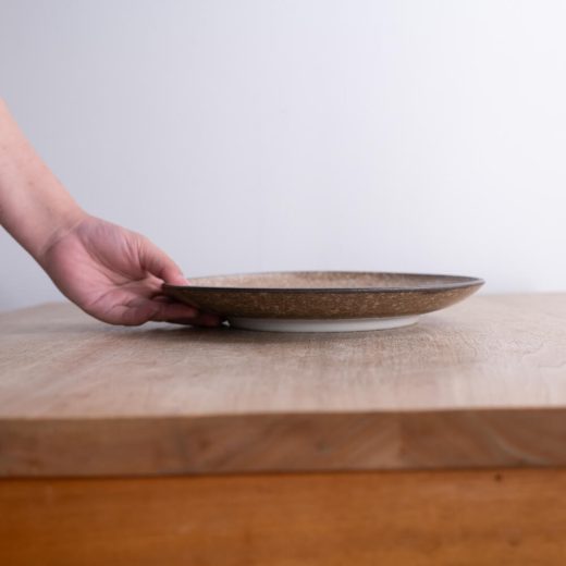 【WEB限定】金彩かいらぎ 丸8寸皿 -器市-