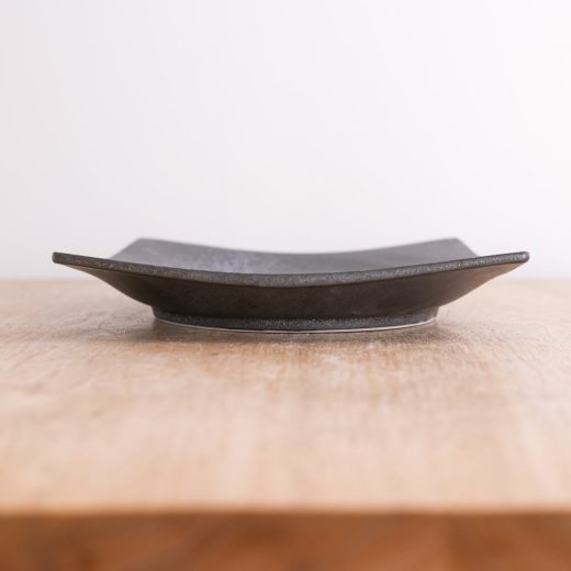 【WEB限定】炭曜変 手引き正角7.5皿 -器市-