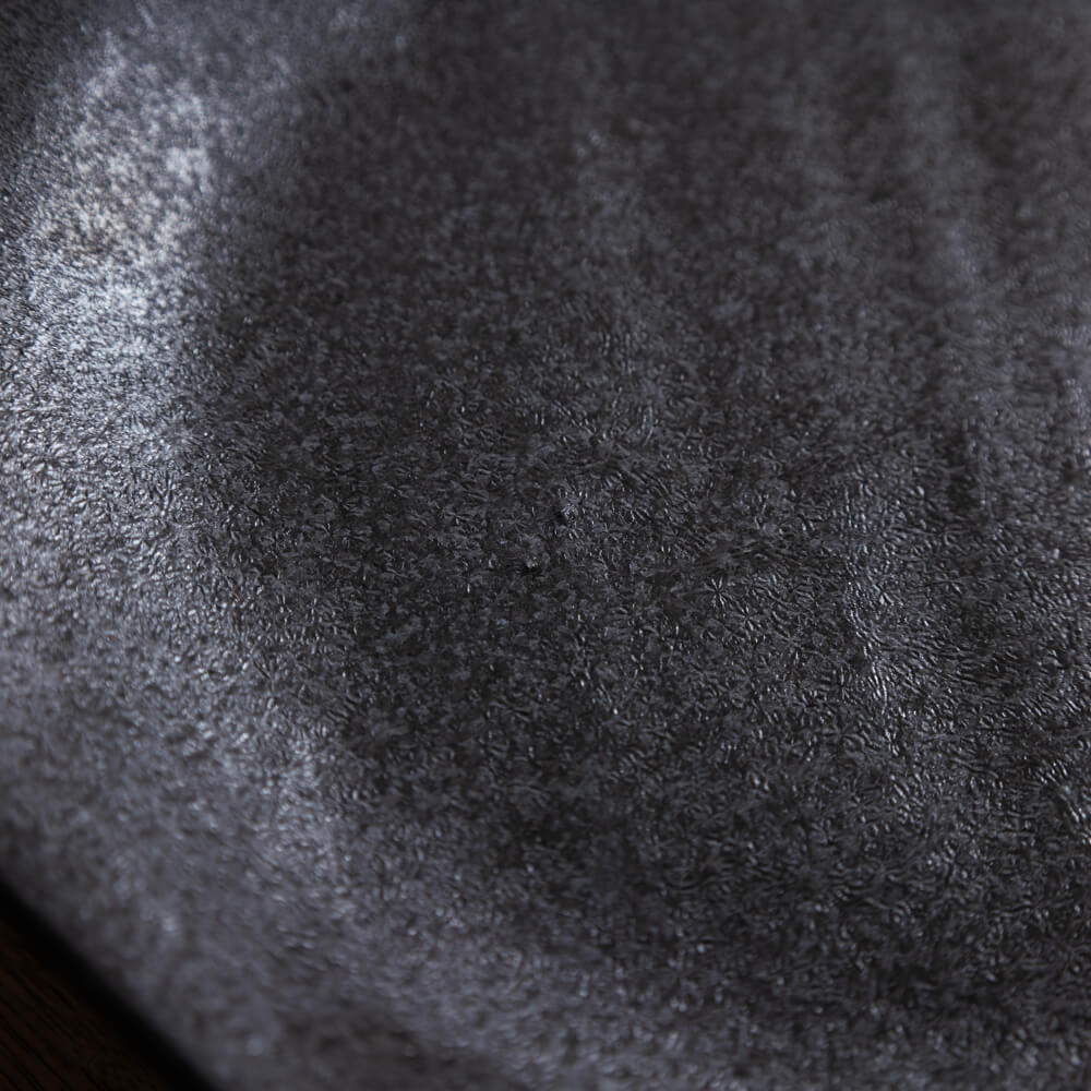 【WEB限定】炭曜変 手引き正角7.5皿 -器市-