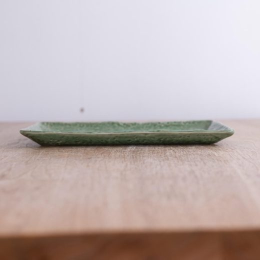 【WEB限定】緑釉ベタハマ焼物皿 -器市-