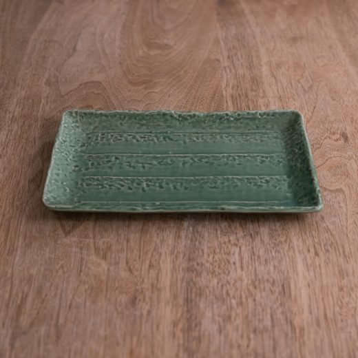 【WEB限定】緑釉ベタハマ焼物皿 -器市-