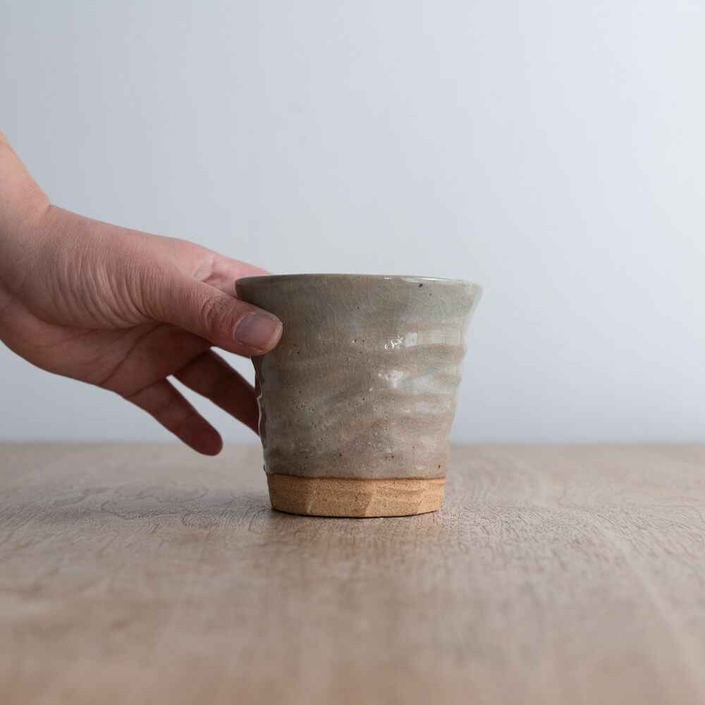 【WEB限定】粉引 手捻り焼酎カップ -器市-