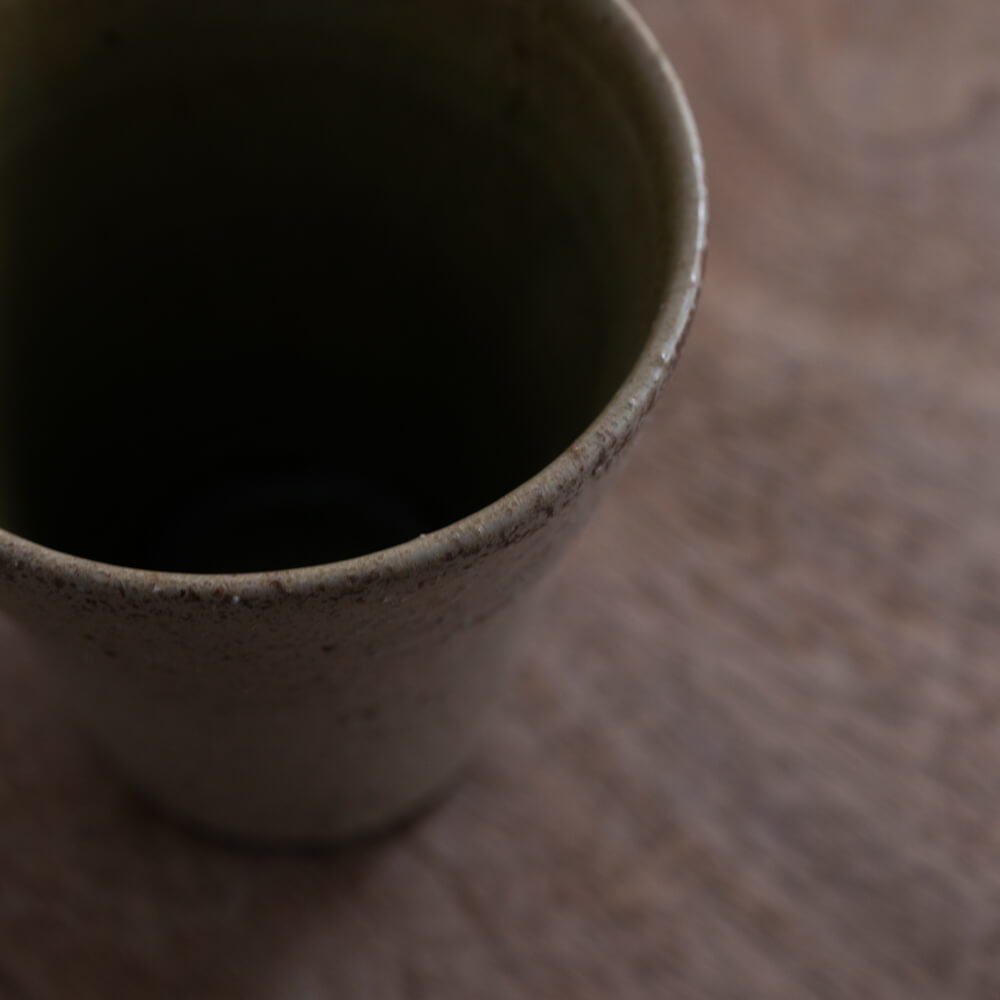 【WEB限定】サビ織部 焼酎カップ -器市-