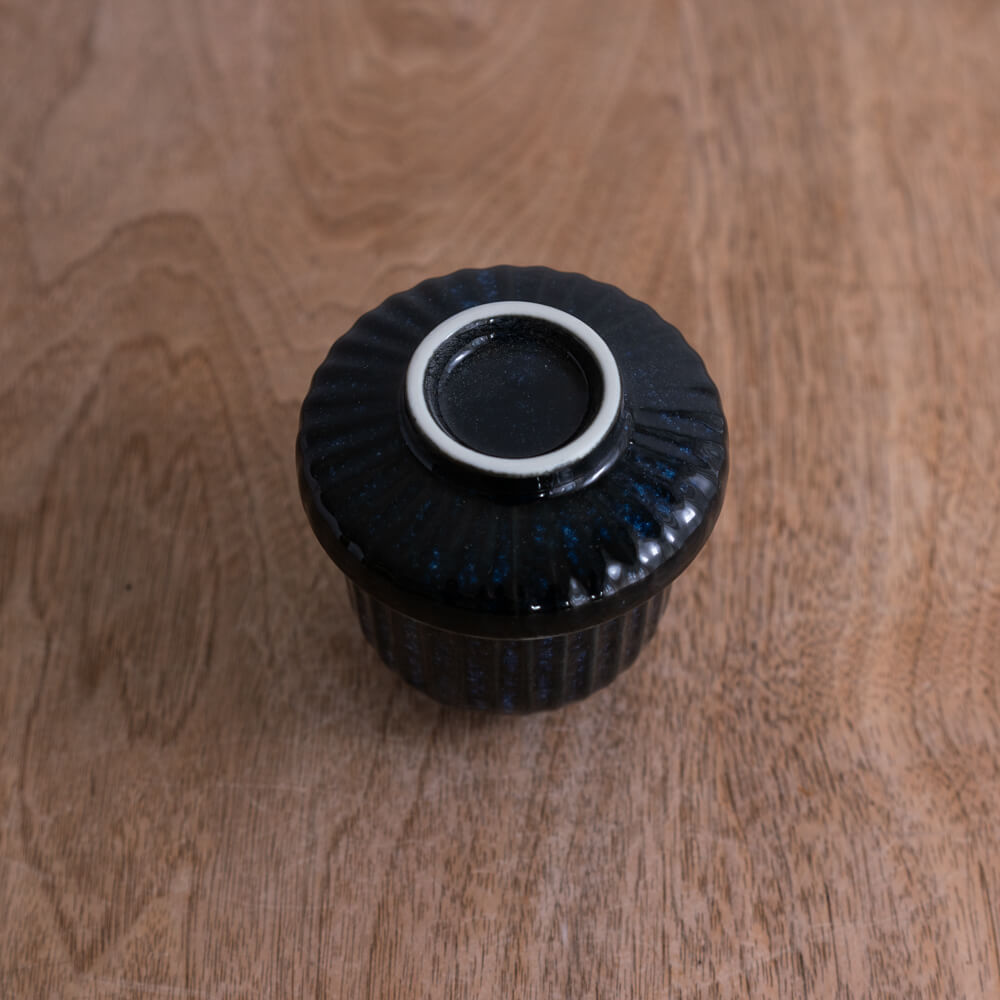 窯変紺むし碗 -器市-