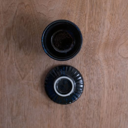 窯変紺むし碗 -器市-