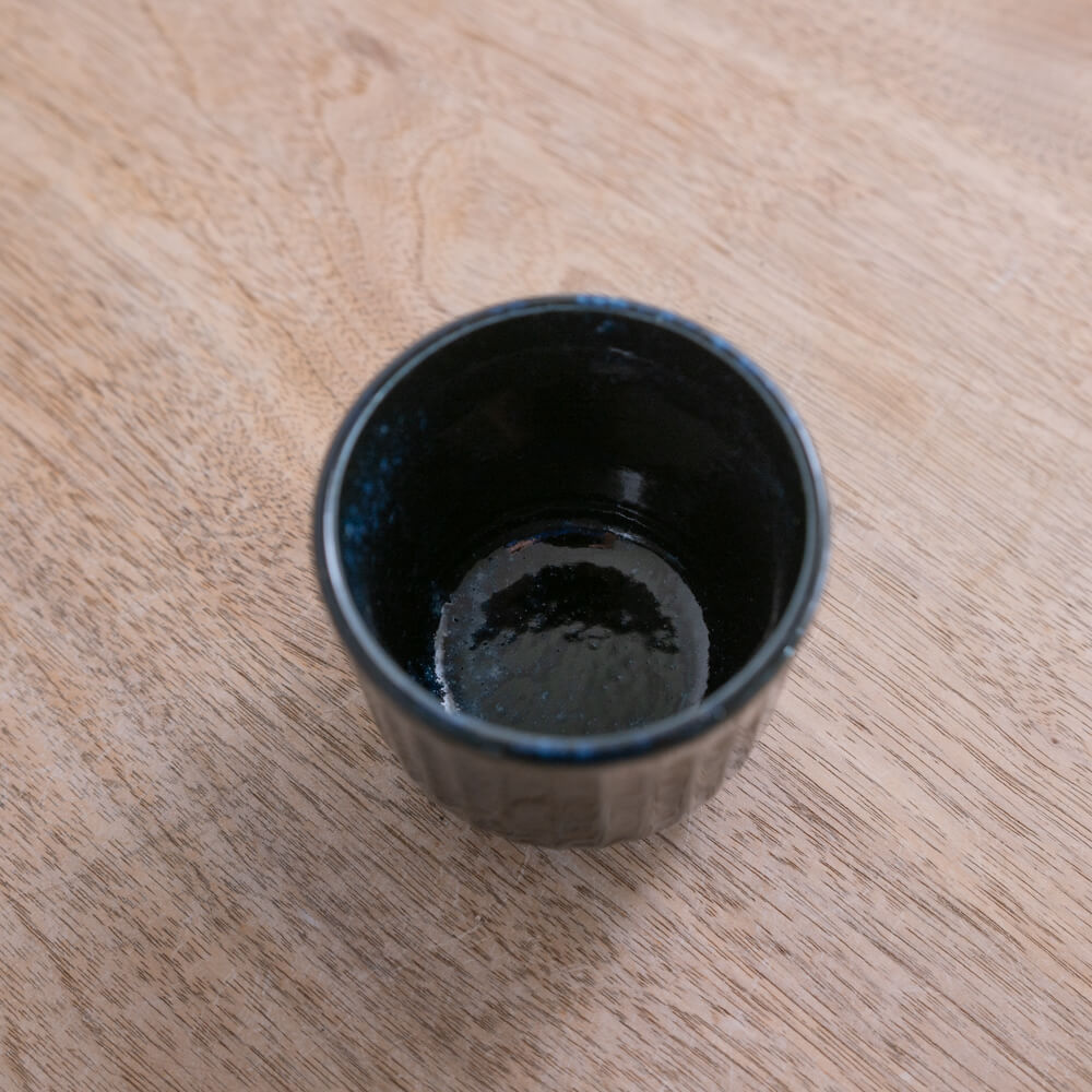 窯変紺むし碗 -器市-