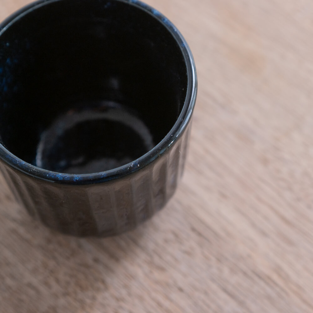 窯変紺むし碗 -器市-