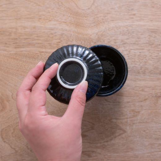 窯変紺むし碗 -器市-