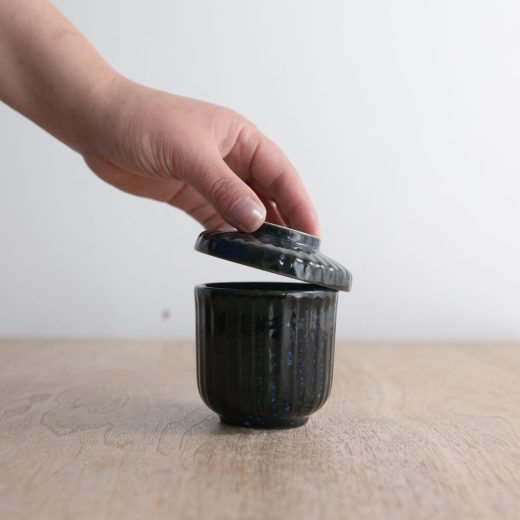 窯変紺むし碗 -器市-