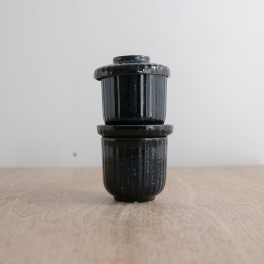 窯変紺むし碗 -器市-