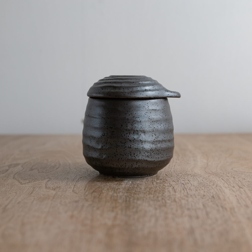 南蛮 黒 結晶むし碗 -器市-