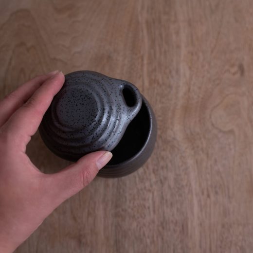 南蛮 黒 結晶むし碗 -器市-