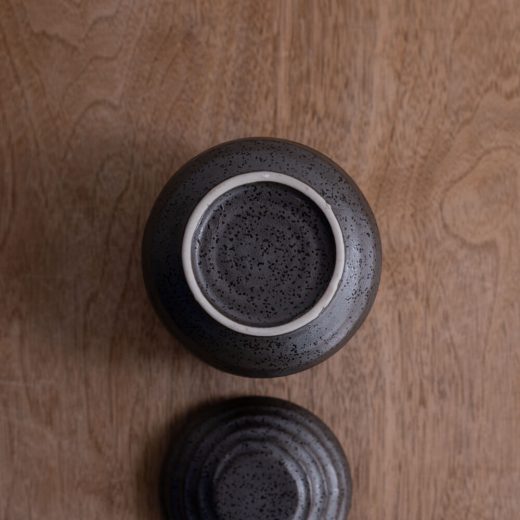 南蛮 黒 結晶むし碗 -器市-