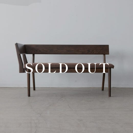 アウトレット家具の［新品廃盤特価 ］Cielo LDカウチR ホワイトオーク無垢材 - BR色オイル仕上げ カバー付き 売り切れ