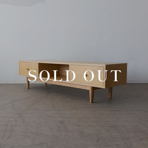 アウトレット家具の［B品］ヘンリー TVボード HOT-538NA　天然木(アッシュ) -ウレタン塗装 売り切れ