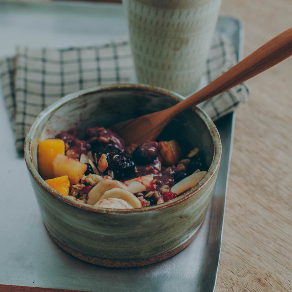 【WEB限定】刷毛目切立鉢 (小) 粉引 (BE) -器市-