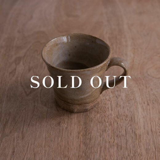 アウトレット食器（器市）の粉引 手捻りマグ 売り切れ