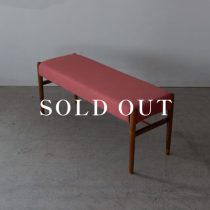 アウトレット家具の［現品SALE］EDDAダイニングベンチ レッド DC33002S-EL0E3売り切れ