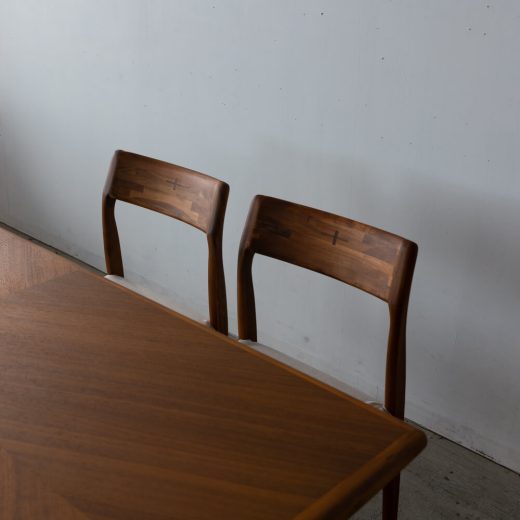 ［数量限定SALE］新品 EDDA × chapter ダイニング5点セット DT31005Q-NM200 + チェア DC30101S-EL0E2（チーク・アカシア / オイル）