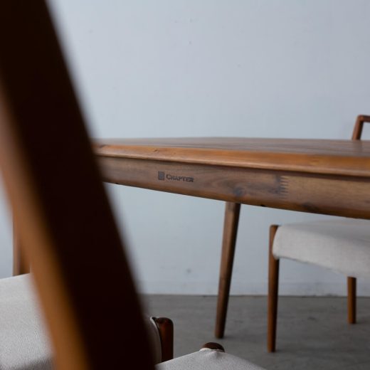 ［数量限定SALE］新品 EDDA × chapter ダイニング5点セット DT31005Q-NM200 + チェア 201（チーク・アカシア / オイル）