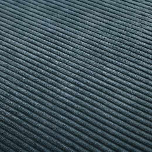 ［現品SALE］マルゴソファ ワンアームカウチ1080（L）＋1890（R）脚BR / 張地ウネ ブルー