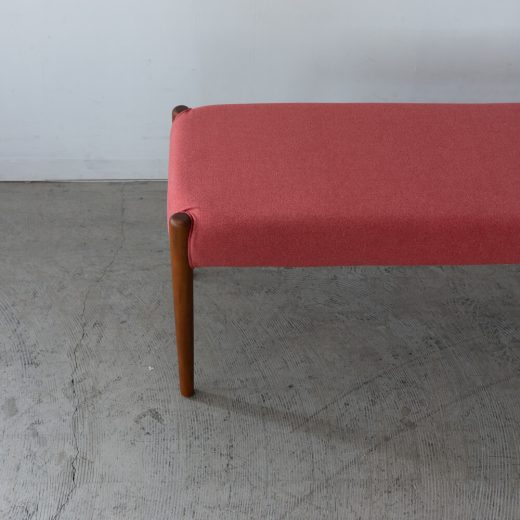［数量限定］新品 EDDAダイニングベンチ レッド DC33002S-EL0E3