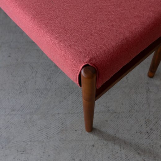 ［数量限定］新品 EDDAダイニングベンチ レッド DC33002S-EL0E3