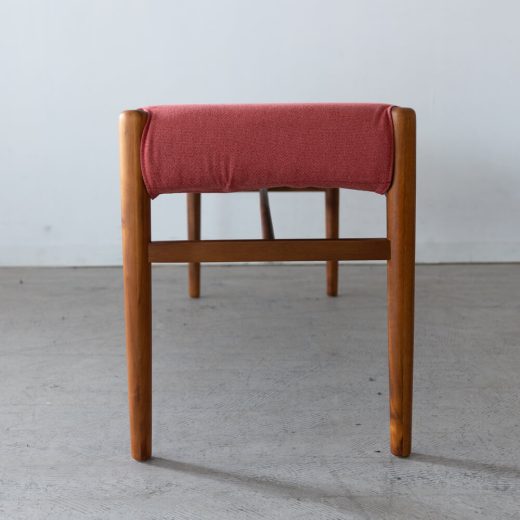 ［数量限定］新品 EDDAダイニングベンチ レッド DC33002S-EL0E3