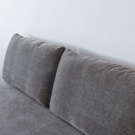 ダイニングソファ KC521-5S レッドオーク材RO-ON AF546 ランク1 角面A + アームレスソファ用 クッションフェザー&シリコン150mm厚 KC511-5T  AF546［ナガノインテリア］