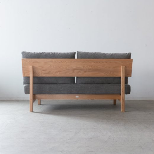 ダイニングソファ KC521-5S レッドオーク材RO-ON AF546 ランク1 角面A + アームレスソファ用 クッションフェザー&シリコン150mm厚 KC511-5T  AF546［ナガノインテリア］