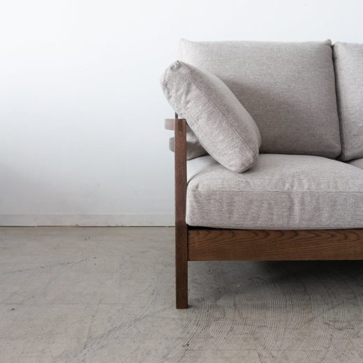 ［数量限定］カウチソファ ソネット オーク材 / オイルBR ベイツ5（BE）