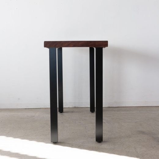 ［現品SALE］ブビンガ一枚板デスク アイアンテーブル角脚 HDT-4S-I-BK