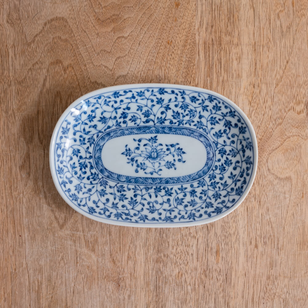 【WEB限定】華唐草 小判皿 -器市-