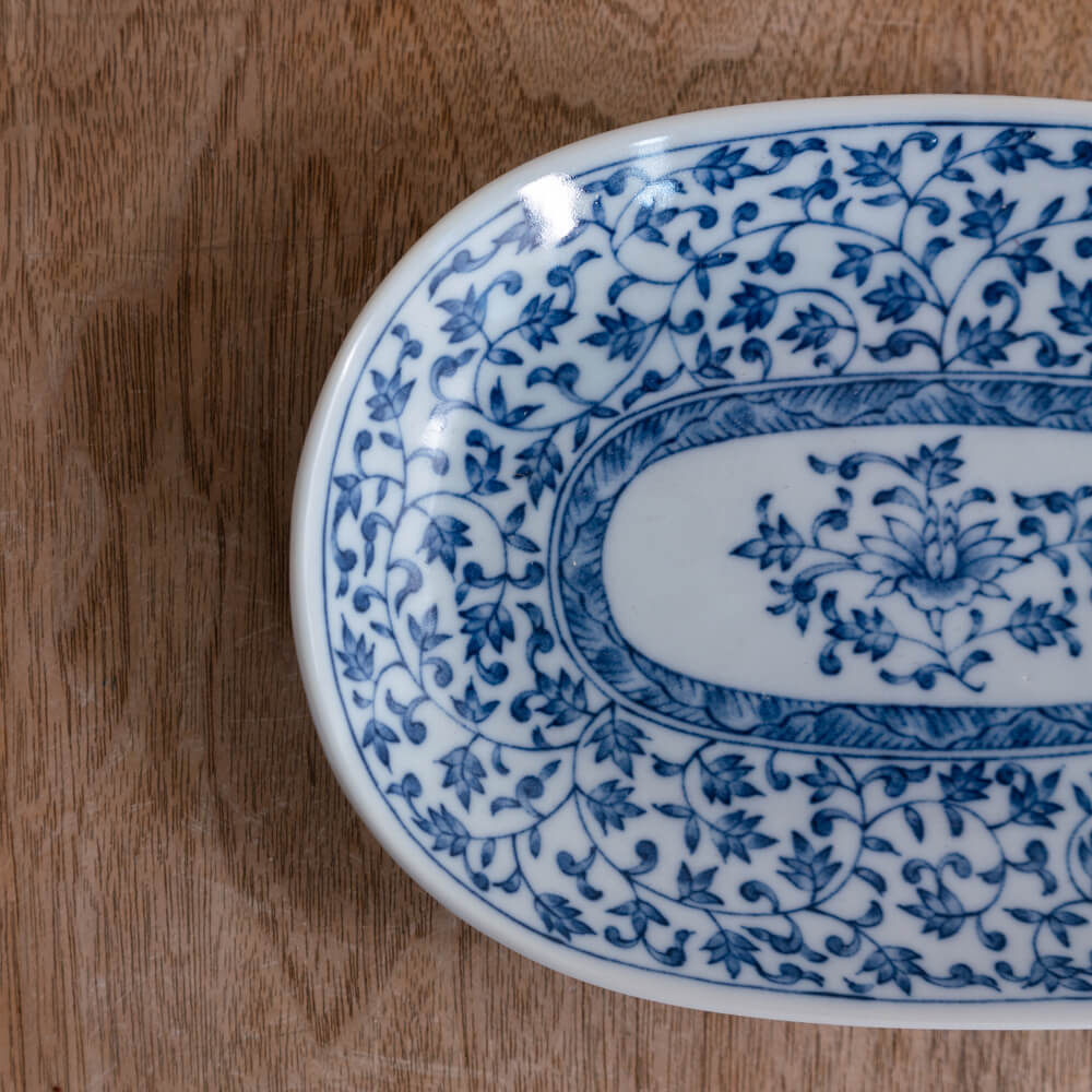 【WEB限定】華唐草 小判皿 -器市-